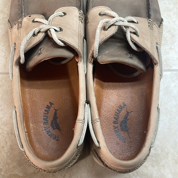 Tommy Bahama Classic Boat Shoes Lace Up Two Tone Leather Loafers Size 13 M - Picture 7 of 15